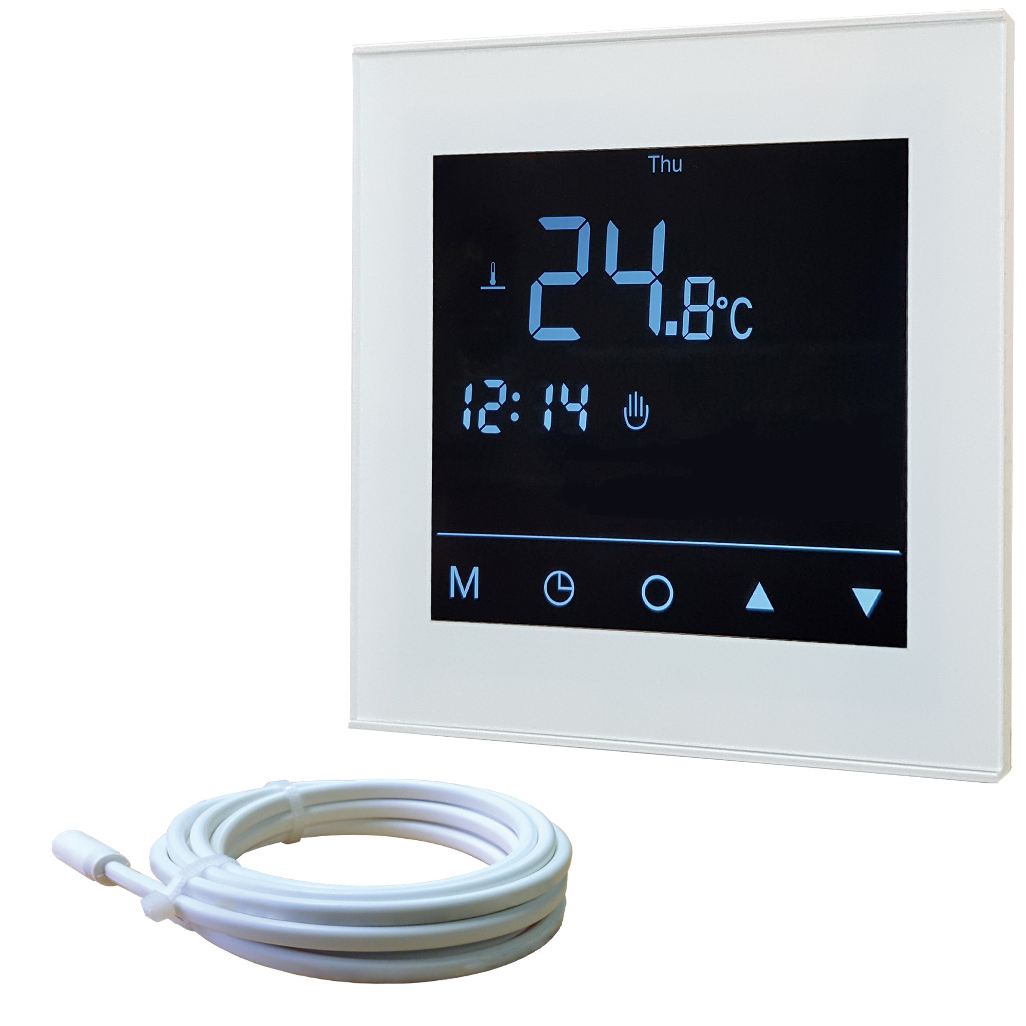 Temperaturregler mit Display - elektronisches Raumthermostat (SmartHome, WLAN / Alexa fähig)